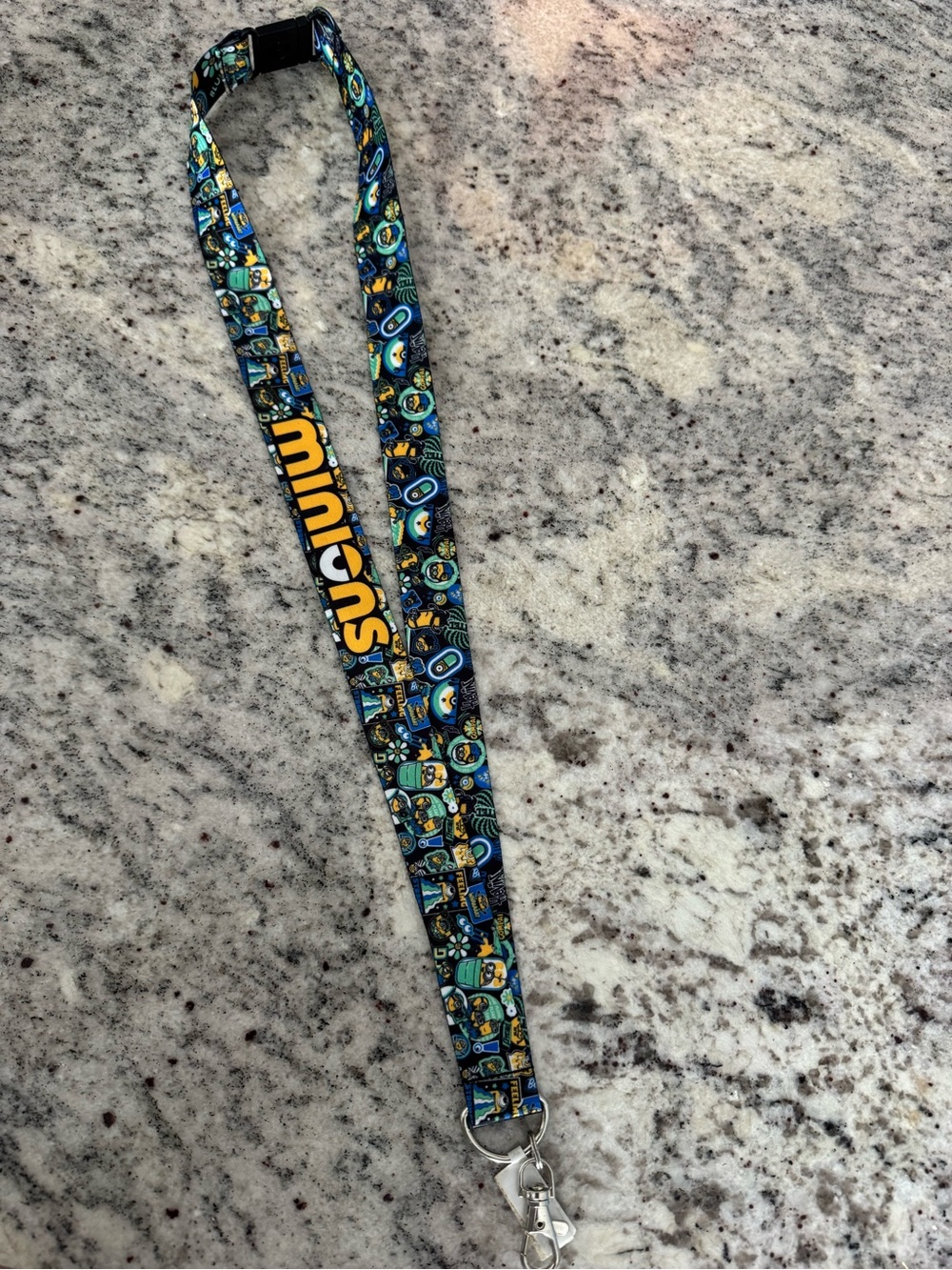 Universal Studios Minions Despicable Me Lanyard Black Multicolor